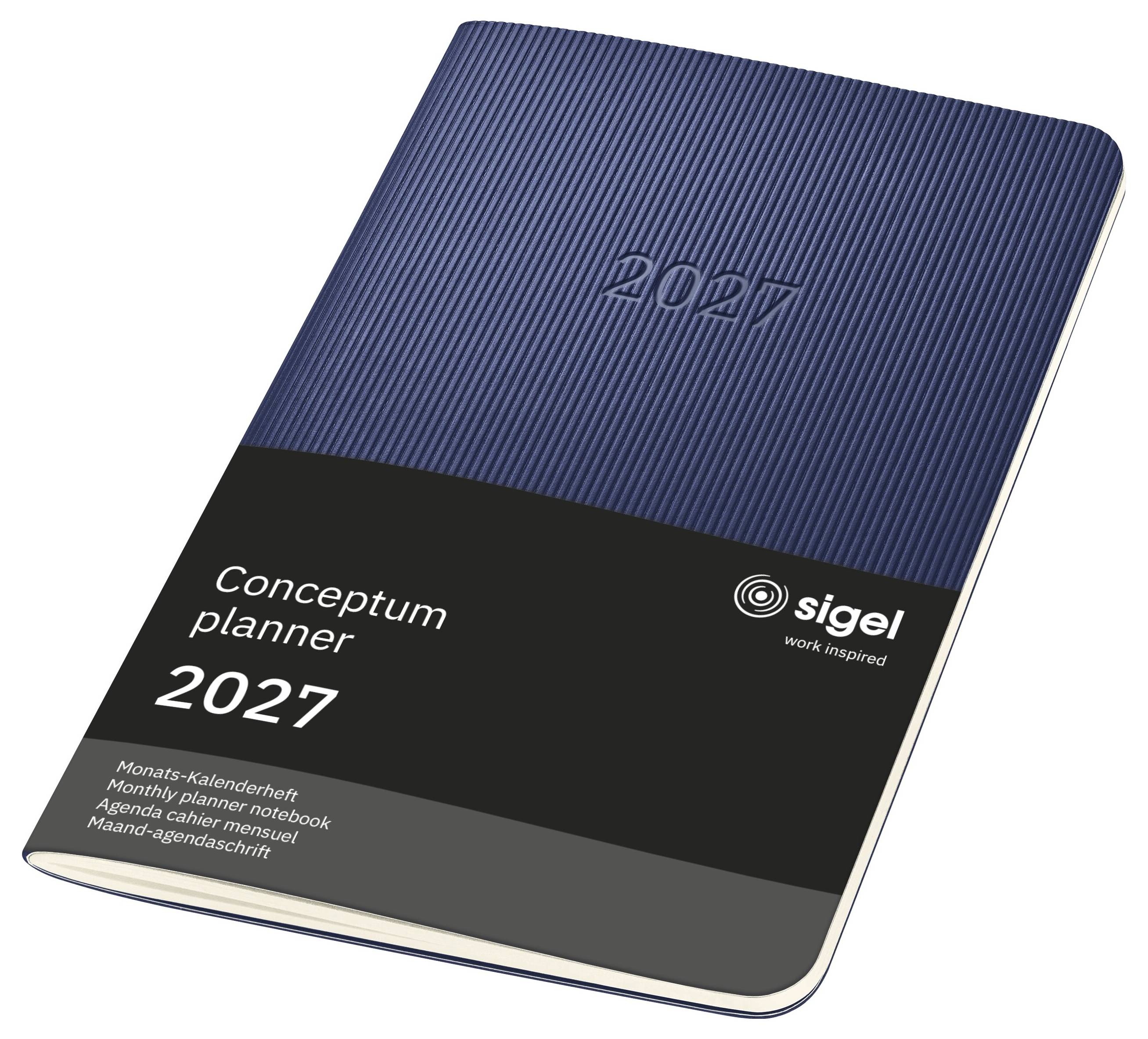 Sigel C2787 kapesní kalendář Conceptum 2027 Softcover DIN A6 tmavě modrá 64 Seiten 1 ks-9