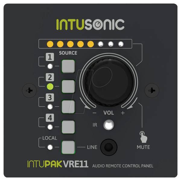 Intusonic VRE11 pod omítku ELA regulátor hlasitosti černá
