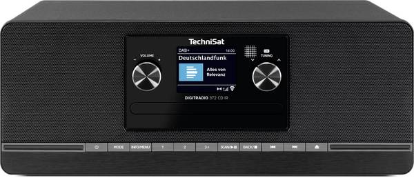 TechniSat DIGITRADIO 372 CD IR, schwarz 0000/5102 rádio CD, DAB+, FM, černá