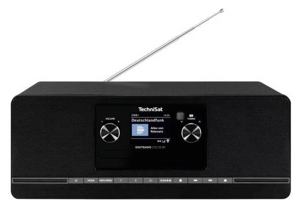 TechniSat DIGITRADIO 372 CD BT, schwarz 0000/5101 rádio s CD, DAB, DAB+, FM, černá