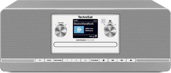 TechniSat DIGITRADIO 372 CD BT. Silber 0002/5101 rádio s CD, DAB, DAB+, FM, antracitová, stříbrná