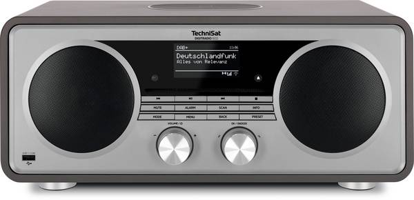 TechniSat DIGITRADIO 602, anthrazit/silber 0000/3987 rádio CD, DAB+, FM, AUX, Bluetooth, CD, DAB+, internet, MP3, FM, USB, Wi-Fi, vč. dálkového ovládání, bezdrátové nabíjení, funkce nabíjení Qi aku , Spotify, funkce alarmu, antracitová, stříbrná