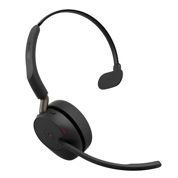 Jabra Evolve3 65 Mono, LINK 390a, MS  Headset otevřená (On Ear) Bluetooth®, Bez kabelu  černá