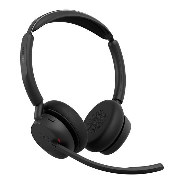Jabra Evolve3 45 Stereo, LINK 390a, MS  Headset otevřená (On Ear) Bluetooth®, Bez kabelu  černá