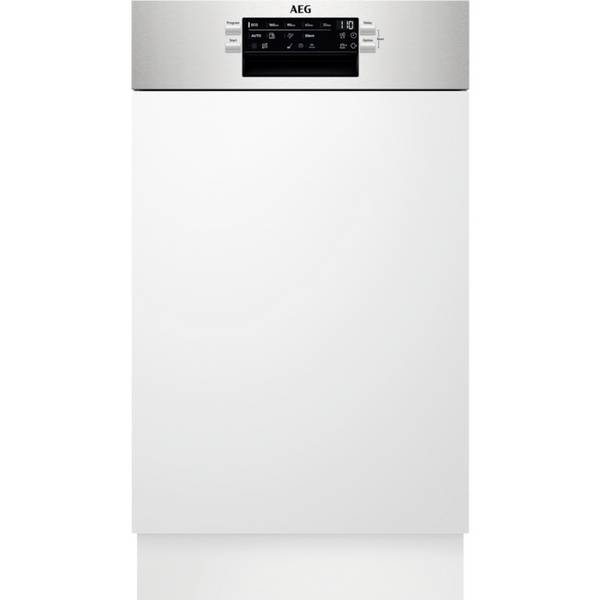 AEG FEE73407ZM vestavná myčka 446 mm Energetická třída (EEK2021): D (A - G) částečně lze vestavět nerezová ocel