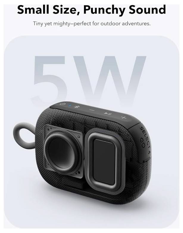 Anker Soundcore Select 4 Go Bluetooth® reproduktor USB, přenosné, prachotěsný, odolná vůči stříkající vodě-3
