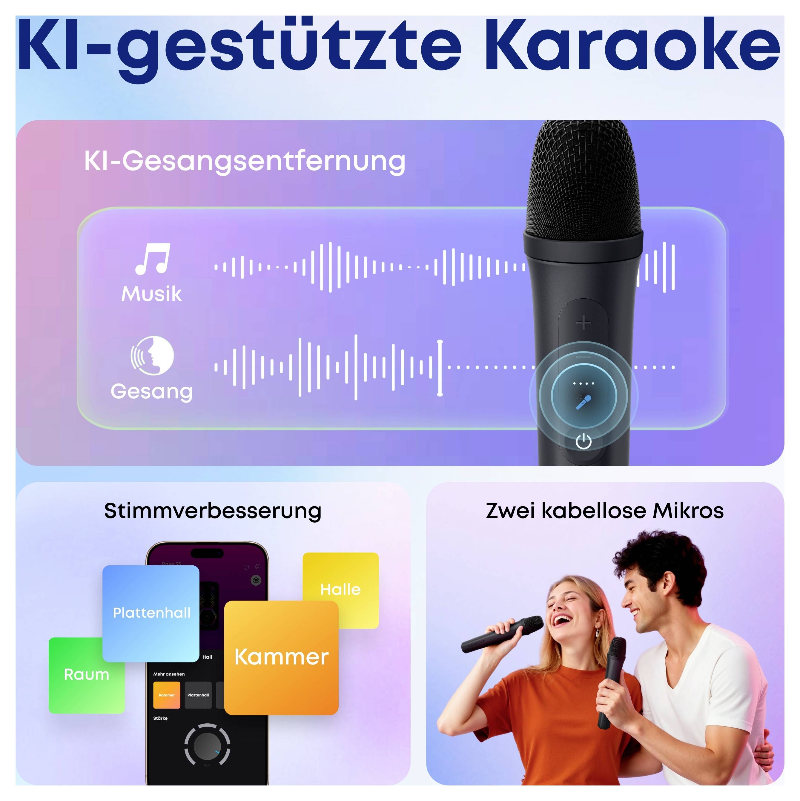 Anker Soundcore Rave 3S Bluetooth® reproduktor USB, přenosné, prachotěsný, odolná vůči stříkající vodě vícebarevná-3