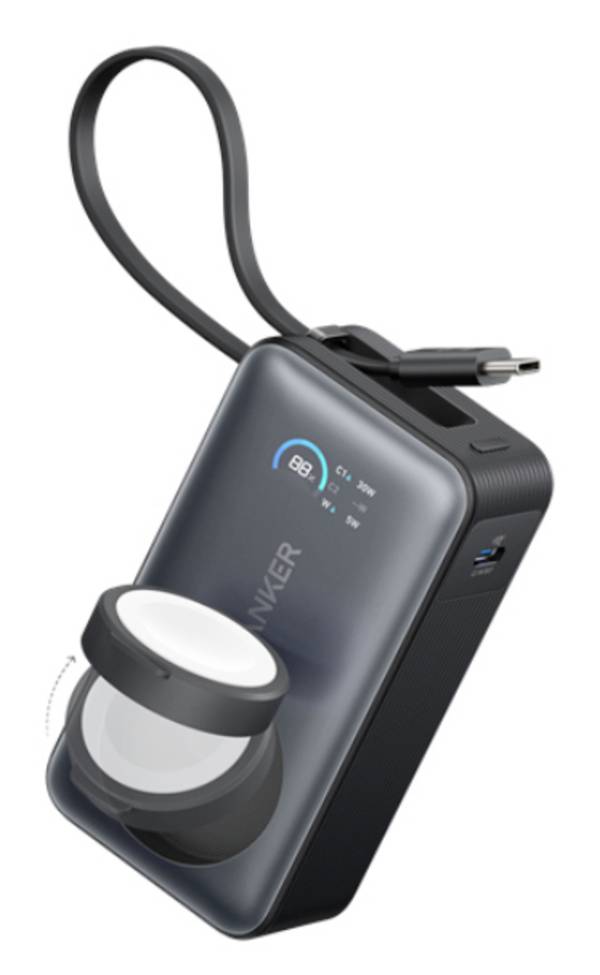 Anker MagGo powerbanka 10000 mAh, černá, Indikátor stavu