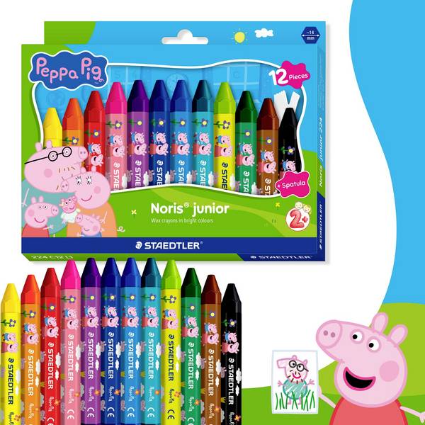 Staedtler barevná tužka STAEDTLER Wachsmalkreide NJ Peppa 12ST Etui   224 C12 L1  12 ks