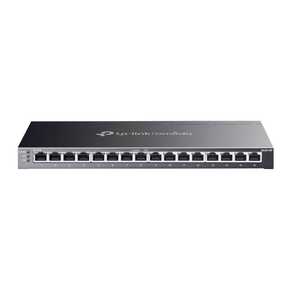 TP-LINK SG2016P JetStream TL-SG2016P V1 řízený síťový switch 16 portů 32 Gbit/s funkce PoE-0
