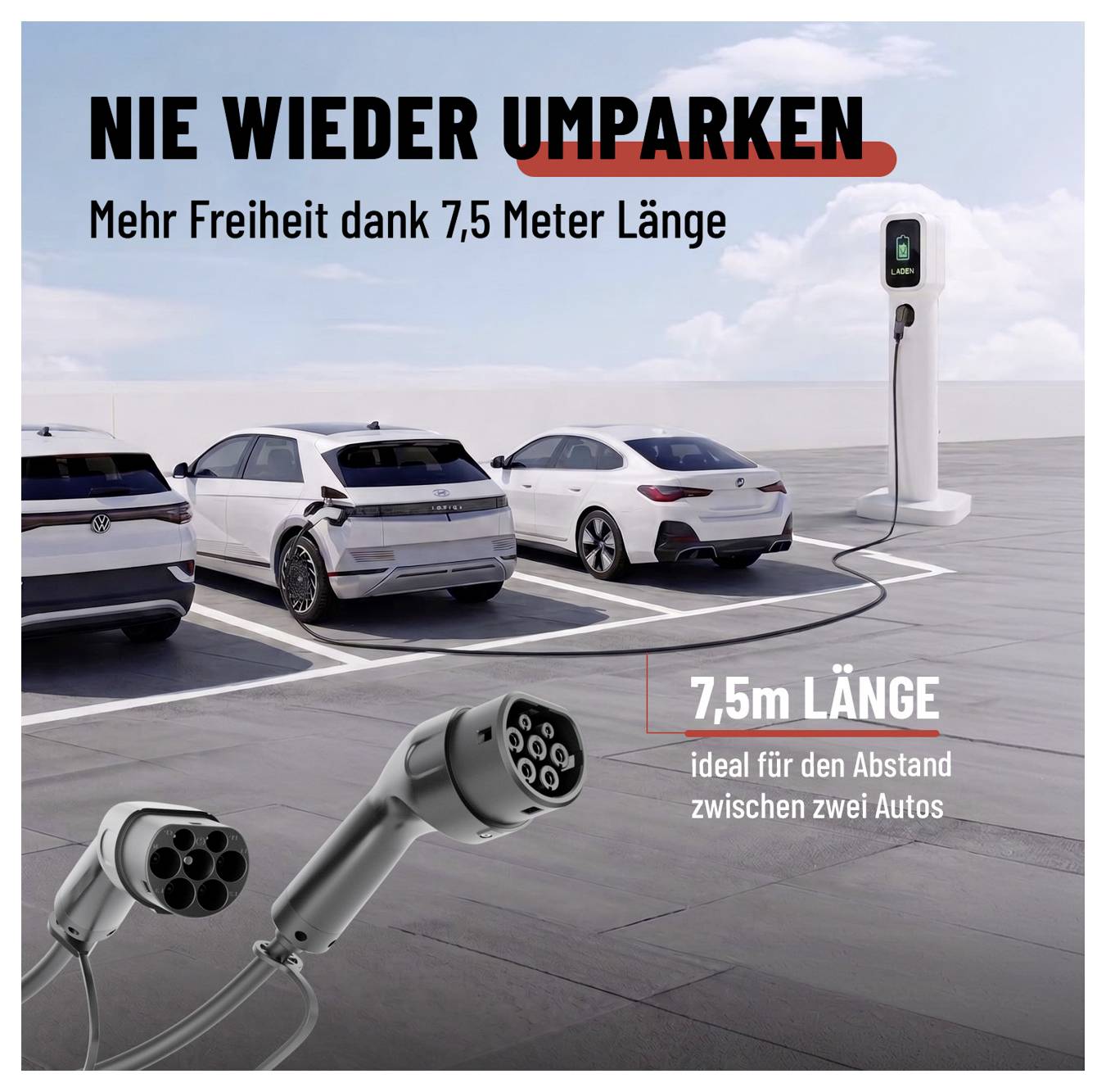 Absina 301403 nabíjecí kabel pro emobility 7.5 m-3