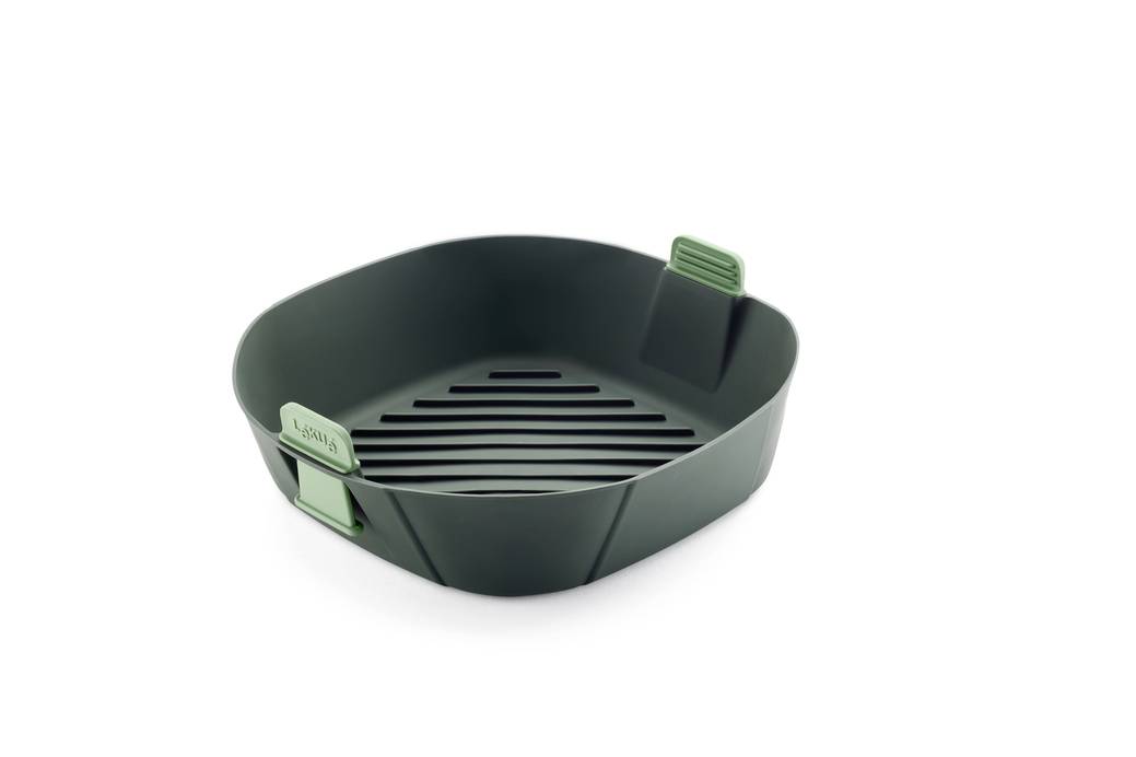 Lékué 8710755887123 Horkovzdušná fritéza XL bez BPA, Pro potraviny, vhodné do myčky, S držadlem šedá-1