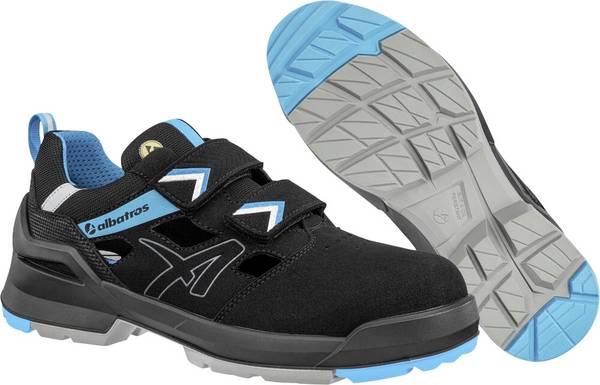 Albatros FORGE AIR BLACK/BLUE XW LOW S1 ESD FO SR 648061241000041  bezpečnostní sandále S1, velikost (EU) 41, černá/modrá, 1 pár