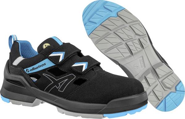 Albatros FORGE AIR BLACK/BLUE XW LOW S1 ESD FO SR 648061241000043  bezpečnostní sandále S1, velikost (EU) 43, černá/modrá, 1 pár