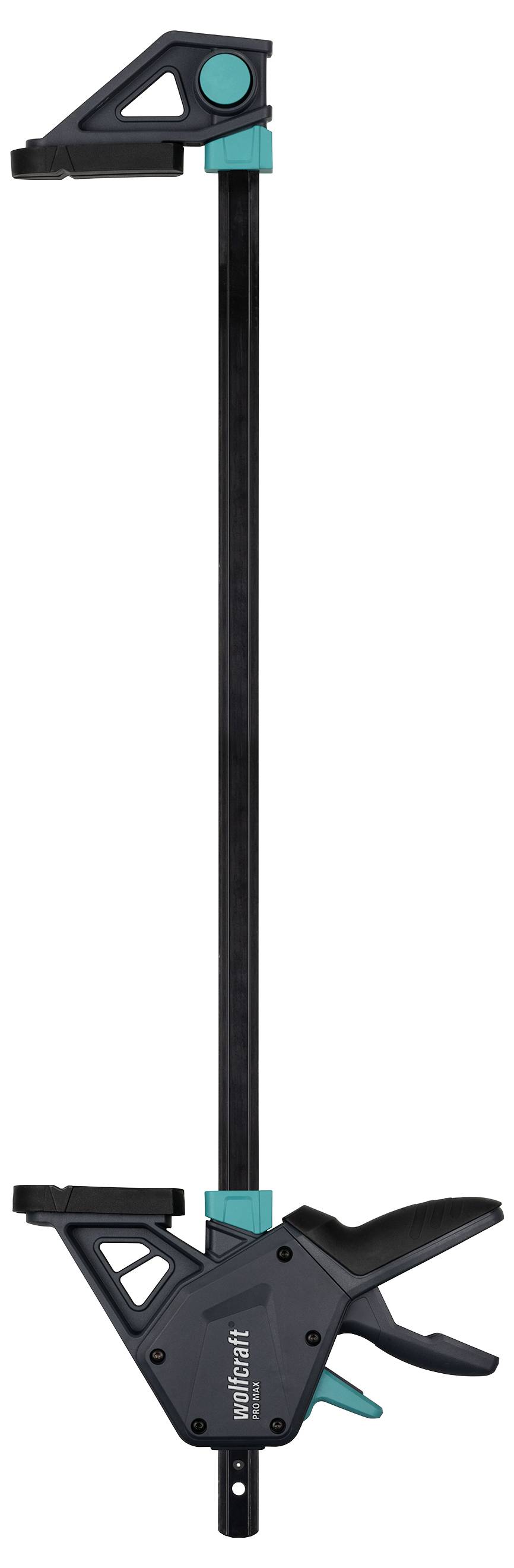 Wolfcraft 3072000 jednoruční svorka Rozpětí (max.):450 mm Vnější délka: 672 mm Délka vyložení:110 mm-1