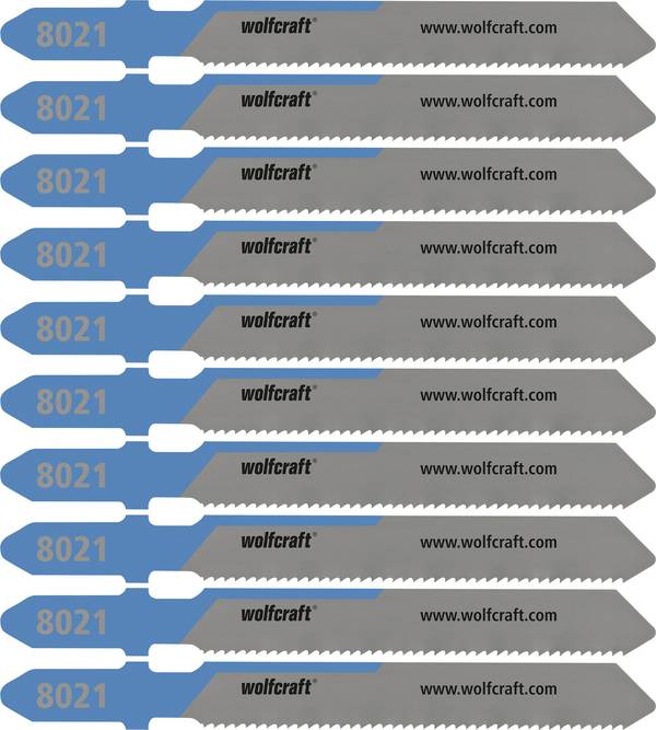 Wolfcraft 8021100 10 pilové listy kov rovné 1-4 mm 10 ks