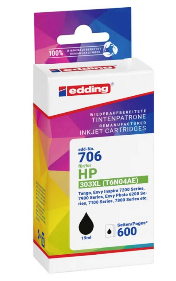 Edding Ink  kompatibilní  černá  18-706