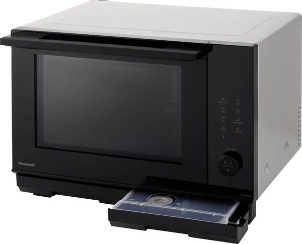 Panasonic NN-DS59NMETG mikrovlnná trouba černá, nerezová ocel 1000 W bez otočného talíře, s funkcí páry, funkce grilování, Digitální časovač, funkce časovače