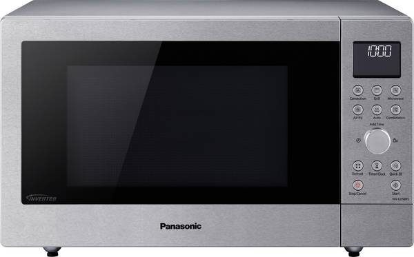 Panasonic NN-CD58RSEPG mikrovlnná trouba stříbrná 1000 W funkce grilování, Digitální časovač, funkce časovače, LCD displej, recirkulační funkce, horkovzdušný