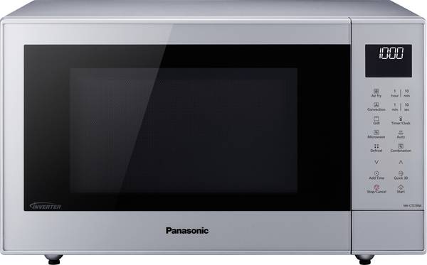 Panasonic NN-CT57RMEPG mikrovlnná trouba stříbrná 1000 W funkce grilování, Digitální časovač, funkce časovače, LCD displej, horkovzdušný