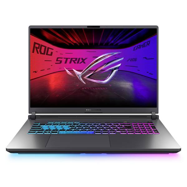 Asus herní notebook ROG Strix G18  45.7 cm (18 palec) 2.5K Intel® Core™ Ultra 9 290HX Plus 16 GB RAM  1 TB SSD německá, QWERTZ Intel Intel grafika Nvidia NVIDIA GeForce RTX 5080 16 GB GDDR7 šedá  90NR0LC2-M00CF0