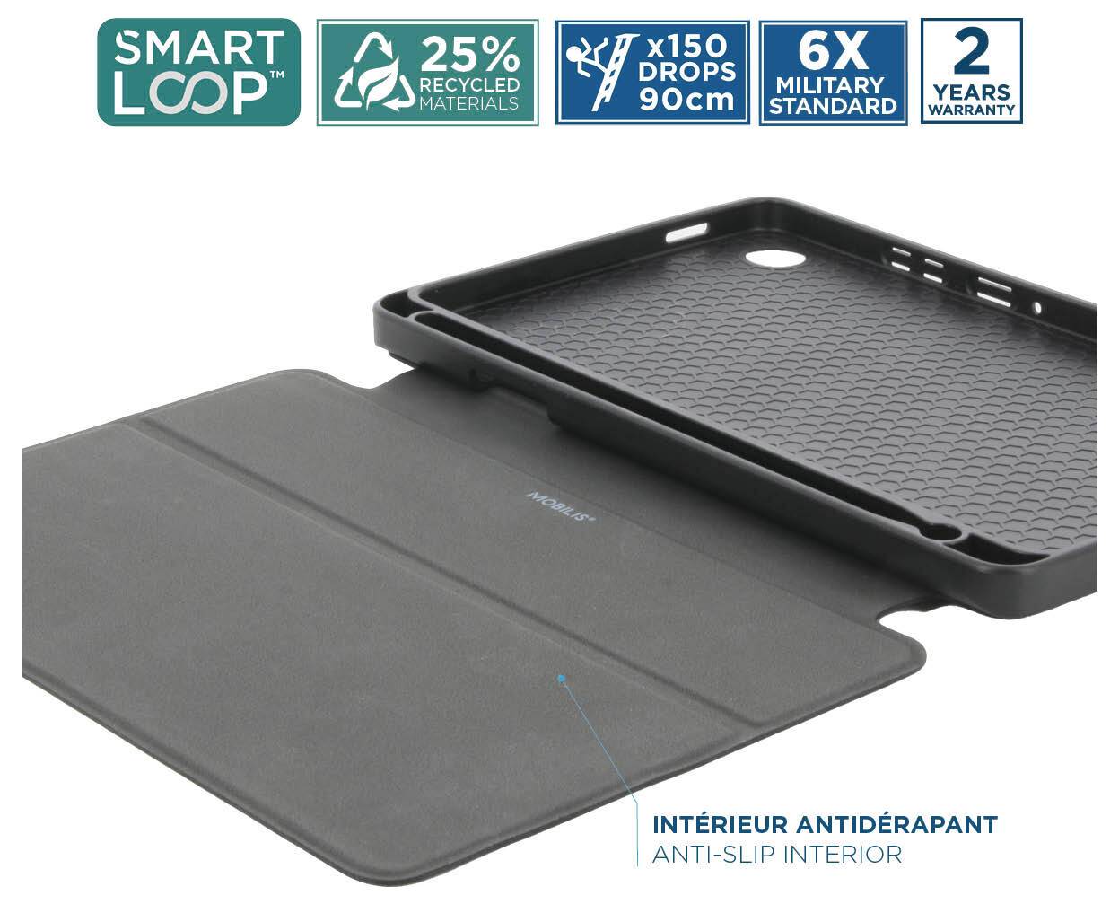 Mobilis ELEMENT Case obal na tablet Samsung Galaxy Tab A11+, Galaxy Tab A9+ Pouzdro typu kniha černá-2