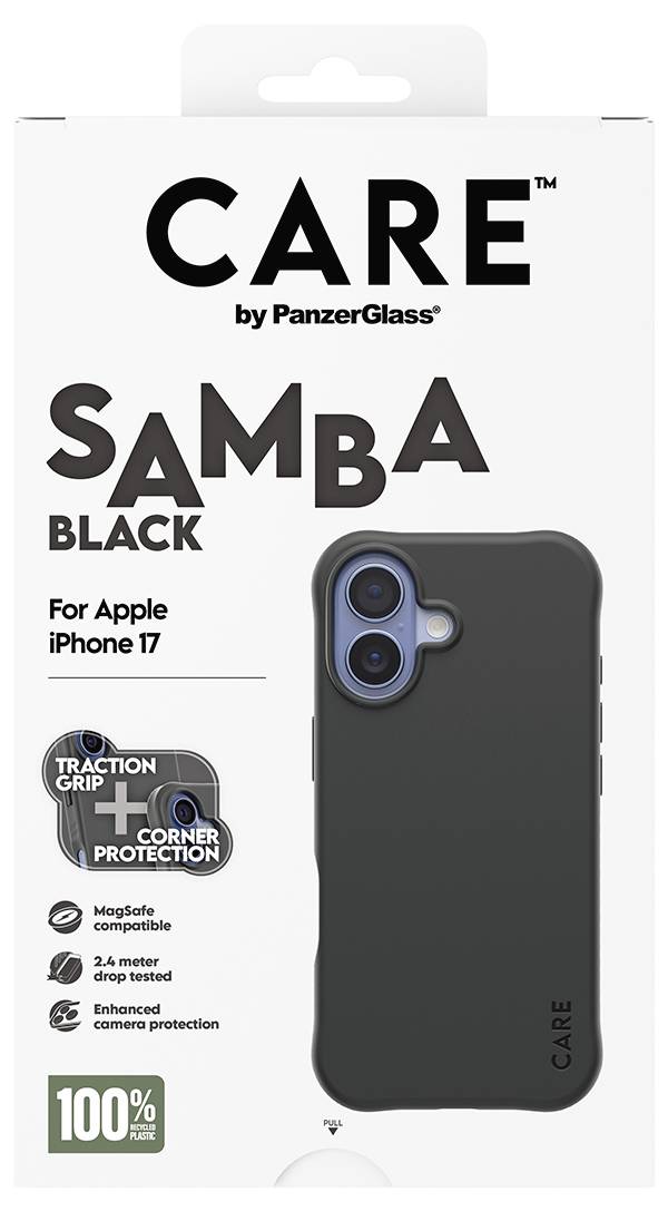 PanzerGlass CARE Fashionable Samba zadní kryt na mobil Apple iPhone 17 černá 1552552 CR68453-1