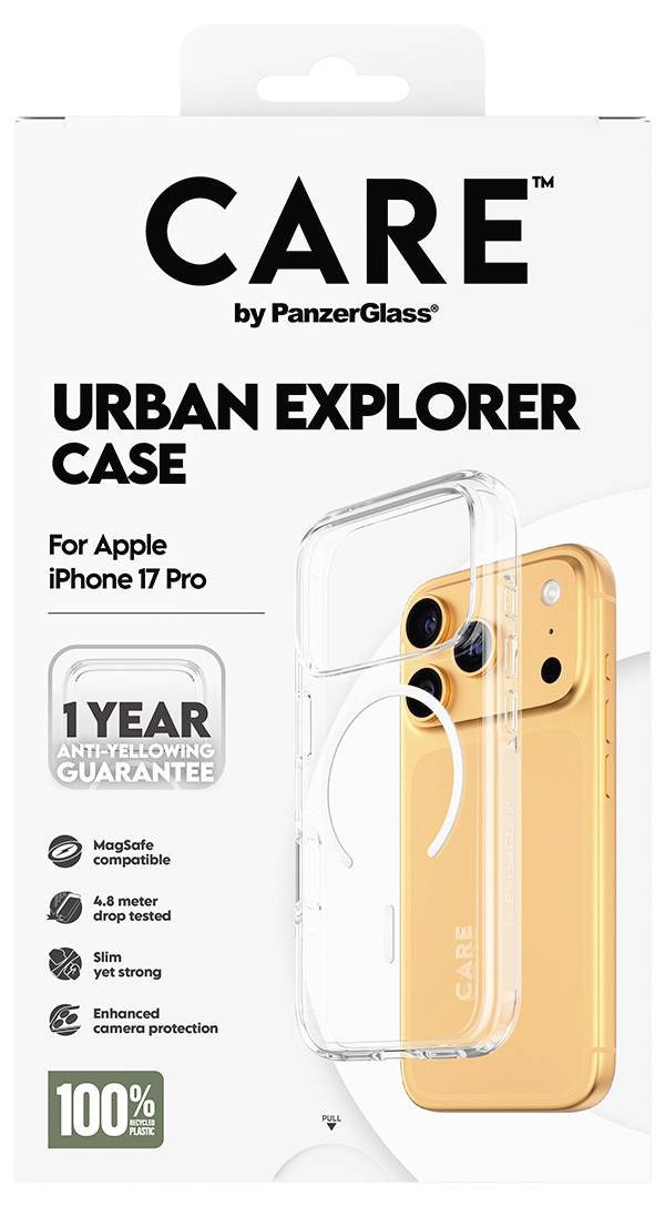PanzerGlass CARE Flagship Urban Explorer zadní kryt na mobil Apple iPhone 17 Pro, iPhone 18 Pro transparentní 1552552 CR-3