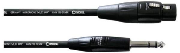 Cordial CIM 0.3 FV mikrofonový kabel  2 x 0.22 mm² černá 1 ks