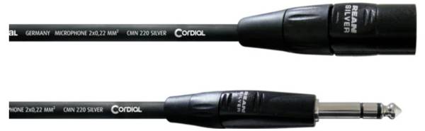 Cordial CIM 0.3 MV mikrofonový kabel  2 x 0.22 mm² černá 1 ks