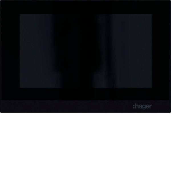 Hager  dvoulinkový, Wi-Fi domovní IP/video telefon vnitřní jednotka, RTQ601X