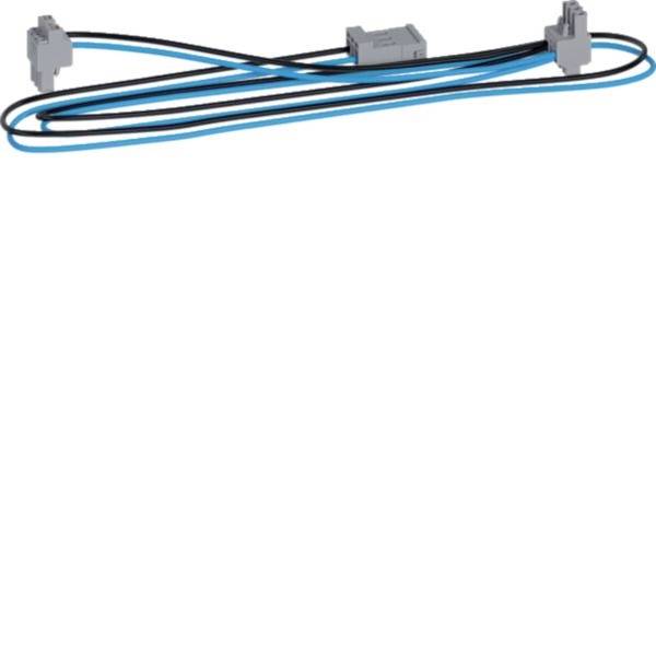 Hager KU9S115YE Hager KU9S115YE Y-Ltduniz, 1150 x 200 mm, sw/bl, 1 zástrčka/2 zásuvka, VPE=1 ks univerzální Y kabel 1 ks