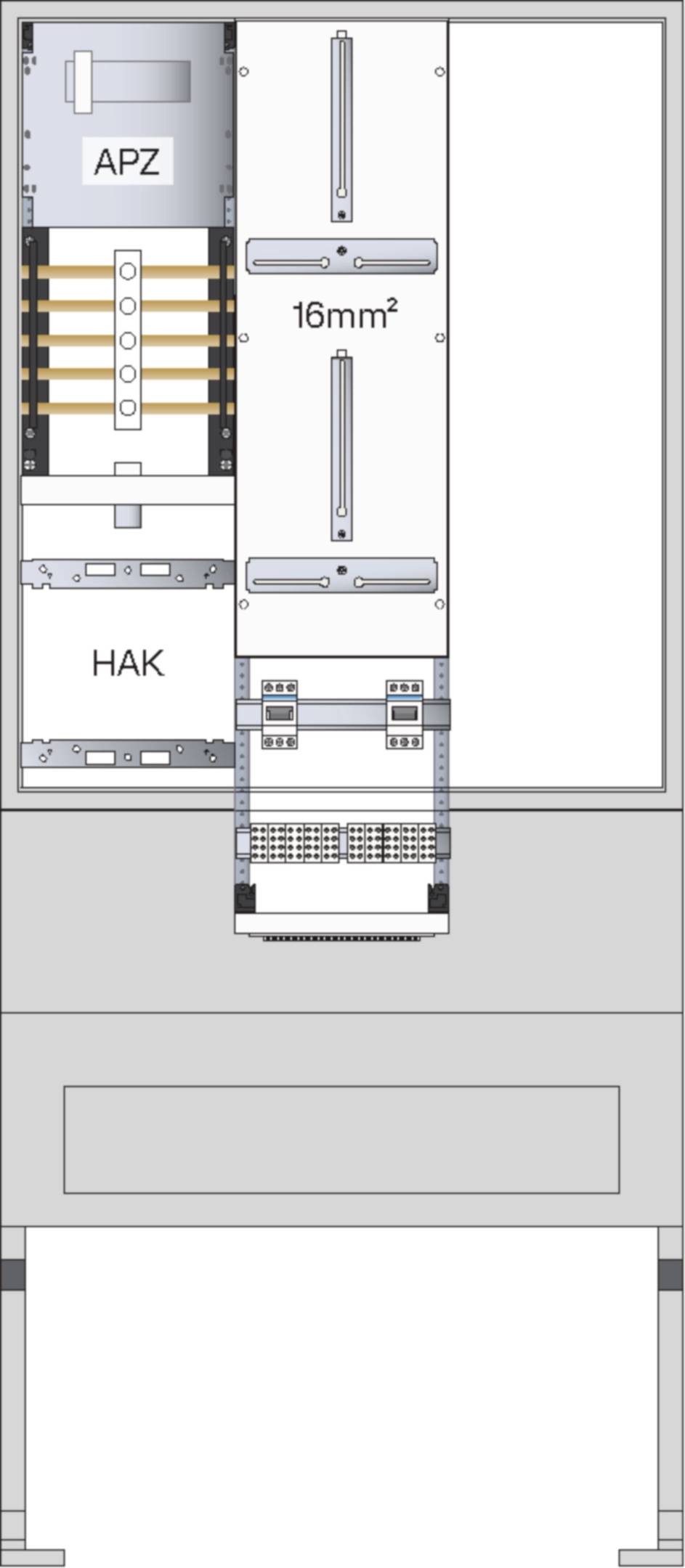 Hager ZAS207BD25AT Venkovní rozvodnice s elektroměrem Obsah 1 ks