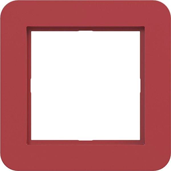 Červený čtvercový rámeček s prázdným bílým střením, připomínající prázdnou ikonu aplikace nebo zástupný symbol.