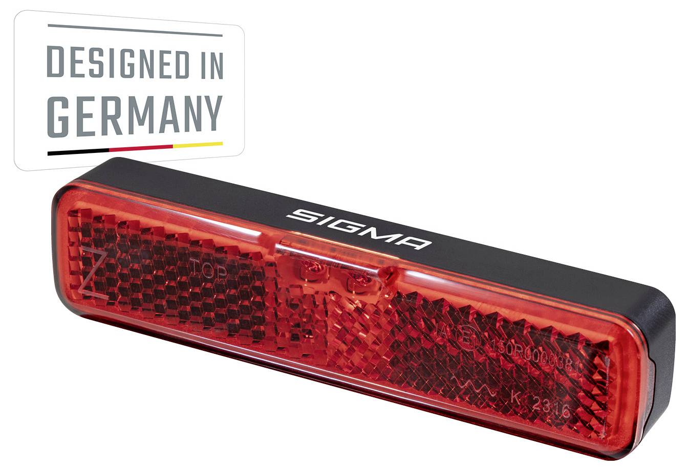 Sigma sada zpětných světel na kolo EOX RL RACK BRAKE w/fixing material LED přes palubní síť-1