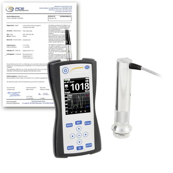 PCE Instruments PCE-3500-10-ICA přístroj na měření tvrdosti  Leeb , UCI  <br>230 - 940 HV, 20 - 70 HRC, 90 - 650 HB, 370 - 1740 MPA