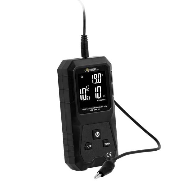PCE Instruments  ESD tester povrchový odpor, svodový odpor, Teplota včetně úložné tašky  Box