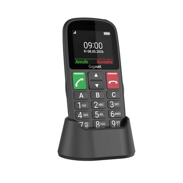 Gigaset GL30 telefon pro seniory  černá