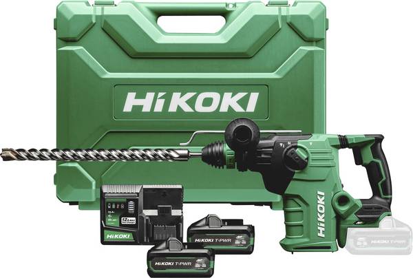 HiKOKI  SDS plus-aku vrtací kladivo  4 Ah, 8 Ah lithiová  vč. 2x aku, vč. nabíječky