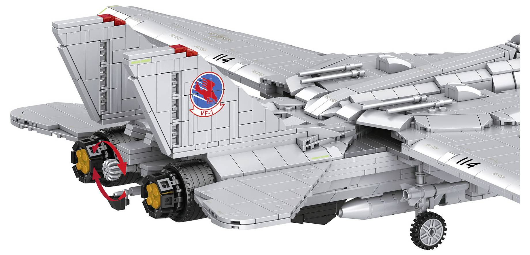 Revell 00963 Maverick's F-14A Tomcat "Top Gun" - Brick System Stavebnice 1:32-7