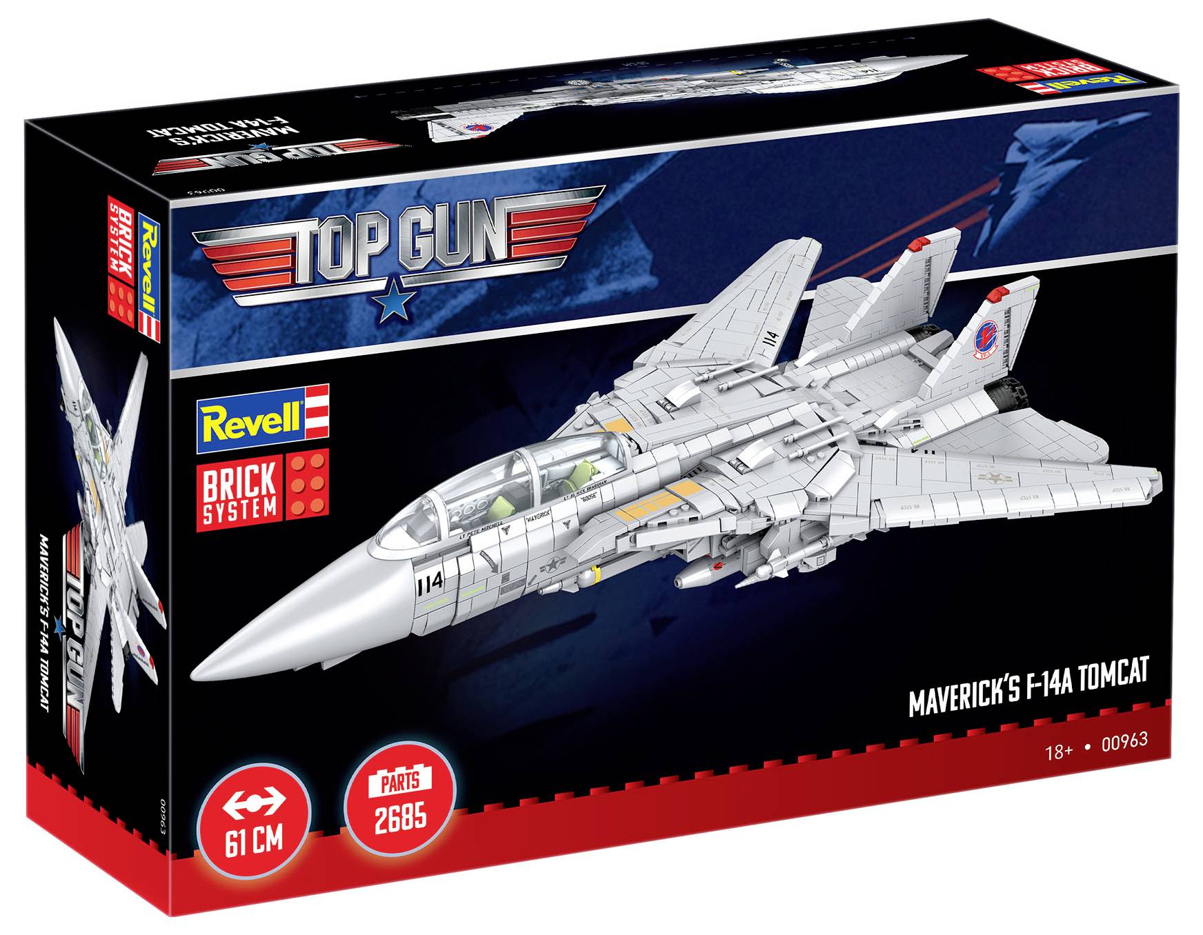 Revell 00963 Maverick's F-14A Tomcat "Top Gun" - Brick System Stavebnice 1:32-11