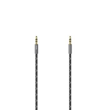 Hama 00205129 jack audio kabel  0.75 m černá, šedá Kov