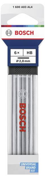 Bosch Universal Brand Fit 6 x HB vrtáky, 2,8 mm, v maloobchodním balení.