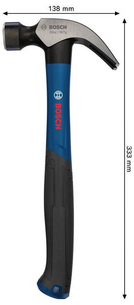 Bosch Professional 1600A03AK6 1600A03AK6 Tesařské kladivo 333 mm 1 ks-3