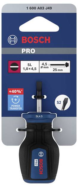 Bosch Professional 1600A03J49 šroubovák pro šrouby Microstix Šířka čepele: 4.5 mm Délka dříku: 25 mm-1