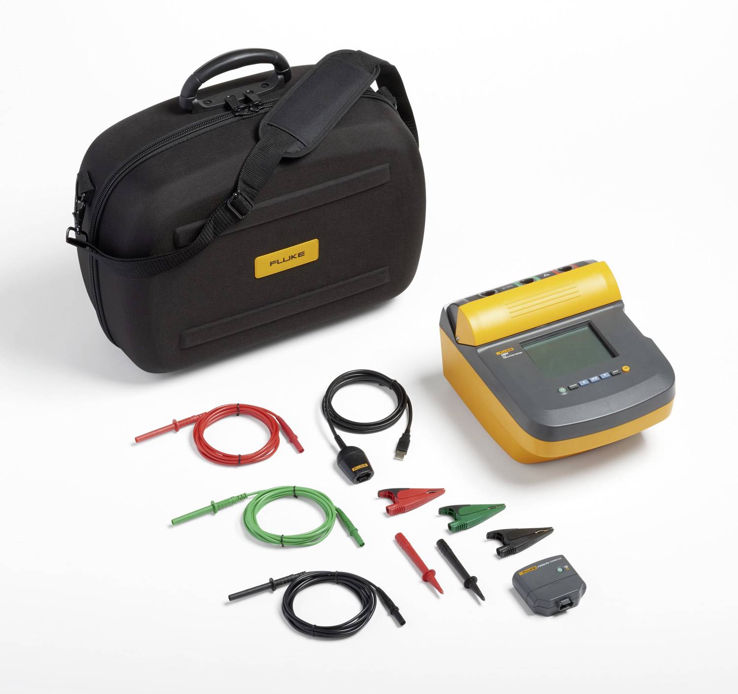 Fluke FLUKE-1550C FC tester izolací 250 V, 500 V, 1000 V, 2500 V, 5000 V, 2 TΩ-0