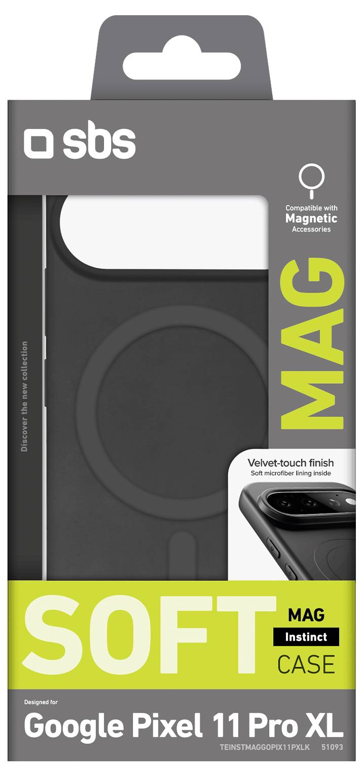 sbs mobile Instinct Mag zadní kryt na mobil Google Pixel 11 Pro XL černá TEINSTMAGGOPIX11PXLK-1