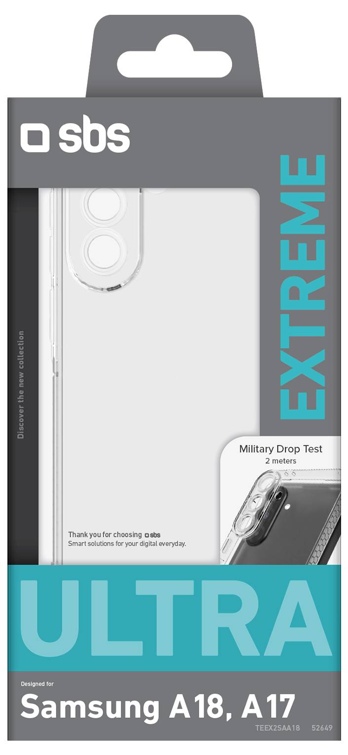 sbs mobile Extreme X2 zadní kryt na mobil Samsung Galaxy A18, Galaxy A17 transparentní TEEX2SAA18-1