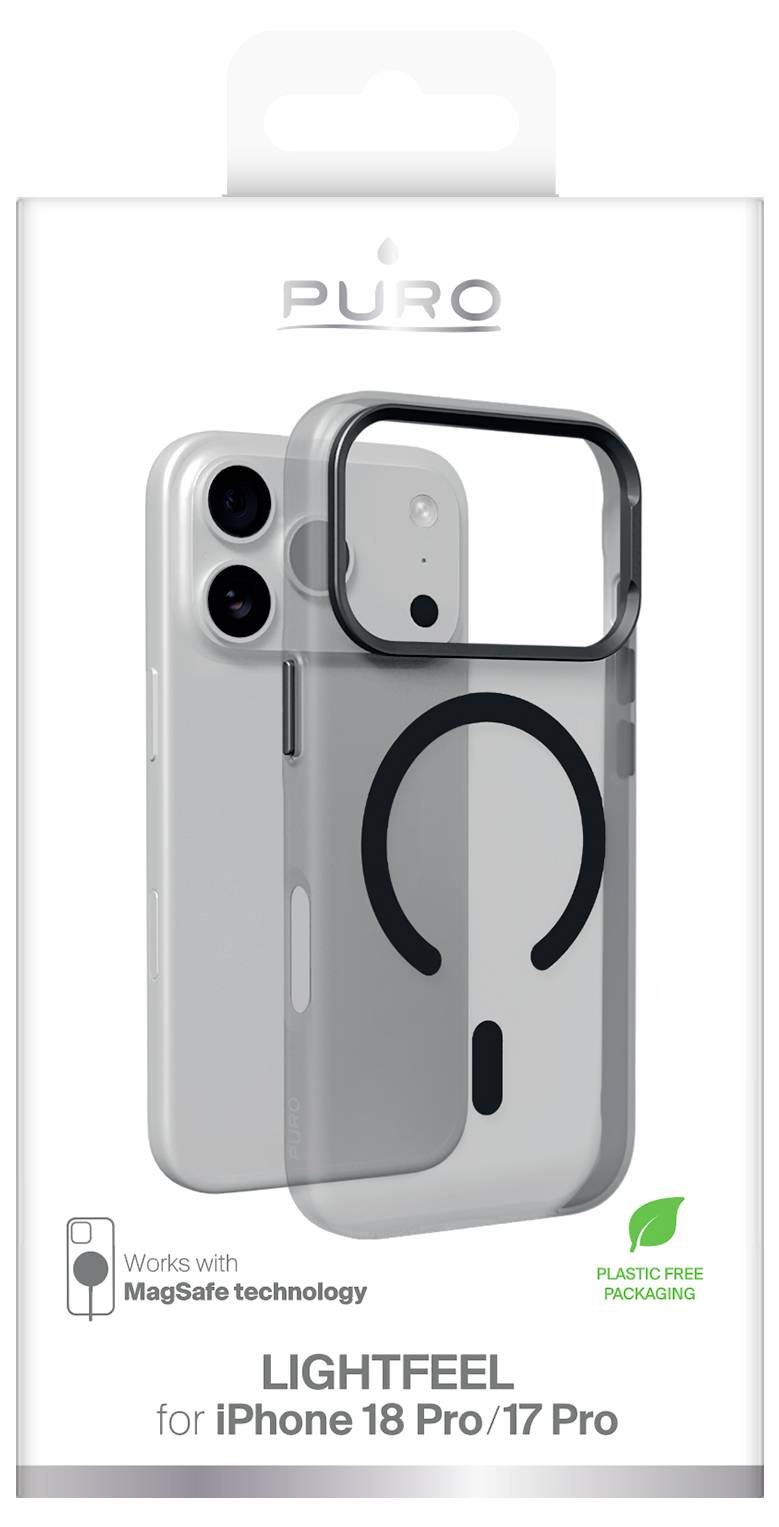 sbs mobile Lightfeel zadní kryt na mobil Apple iPhone 18 Pro, iPhone 17 Pro Šedá PUIPC18P63HAZEMBLK-1