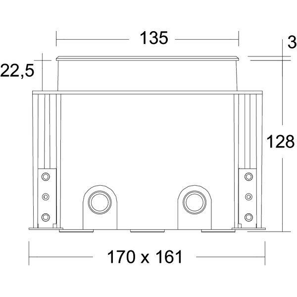 Brumberg 14686083 LED vestavné svítidlo žádná LED 8 W černá-4